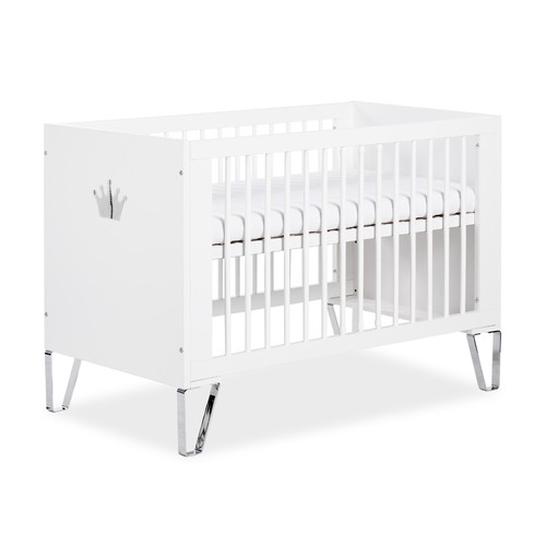 Babybett 120x60 weiß - weiß, spiegel