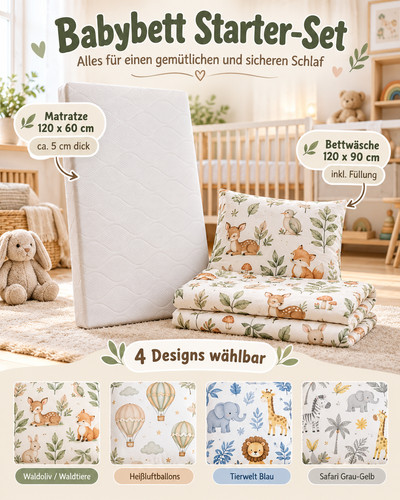 Babybett starter set - starter-set, matratze